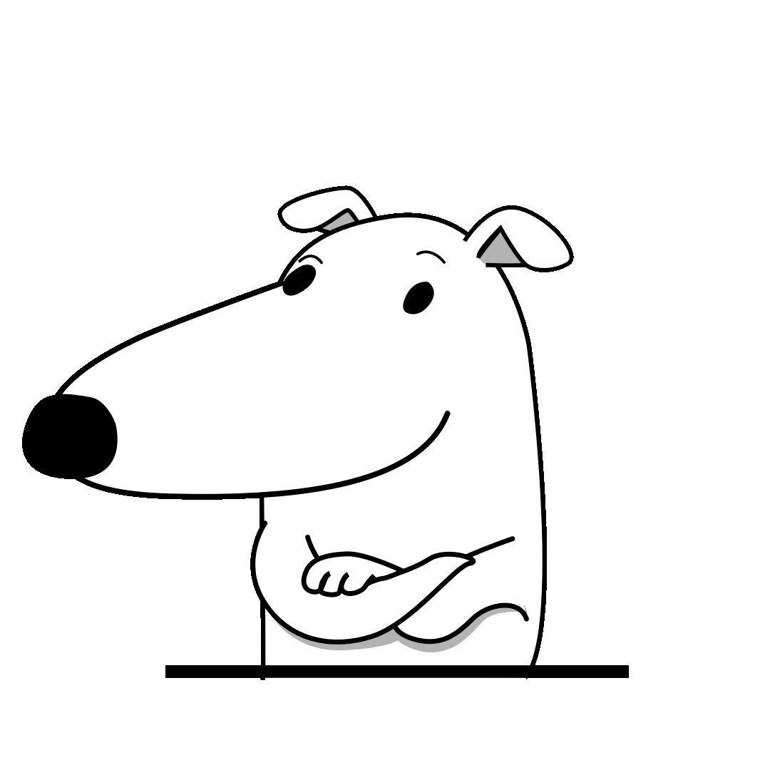 Minimalist Dog Illustration